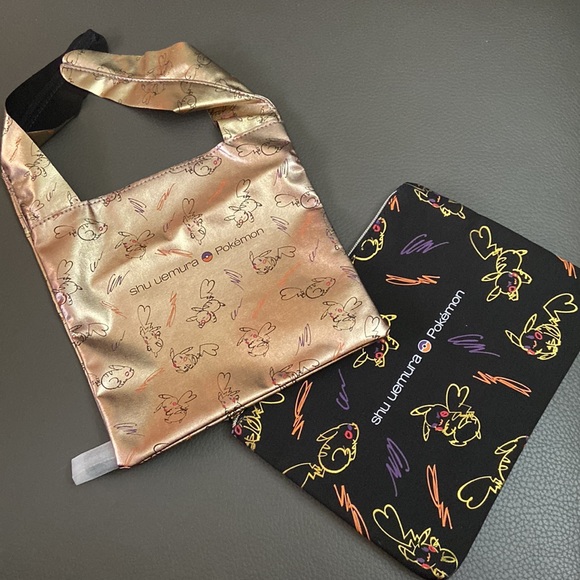 Two Brand New Shu Uemura x Pokémon Makeup Bags - Picture 1 of 4